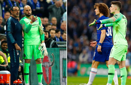 Sarri 'çık' dedi Kepa direndi! Chelsea-City maçında görülmemiş olay