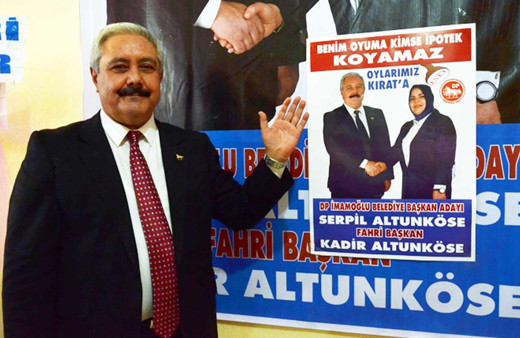 Adana İmamoğlu adayı Kadir Altunköse eşini belediye başkanı adayı yaptı
