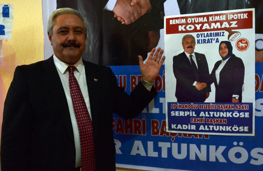 Kadir Altunköse adaylığı düşürülünce eşini aday yaptı