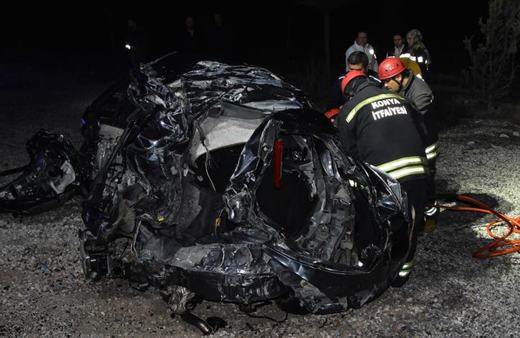 Konya'daki kazada yürek burkan detay