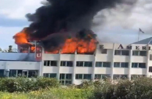 Kıbrıs’ta Girne Amerikan Üniversitesi’nde korkutan yangın!