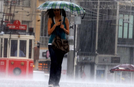 Meteoroloji'den İstanbul ve Trakya için sağanak yağış uyarısı