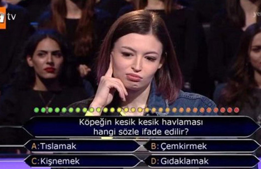 Kim Milyoner Olmak İster'e katılan Youtuber Meryem Can ikinci soruda elendi