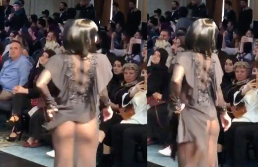 Podyumda poposunu açan Hatice tek cümle etti! Estetiksiz hali olay