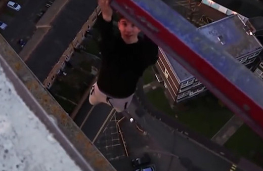 91 metre yükseklikte ölüme böyle meydan okudu!