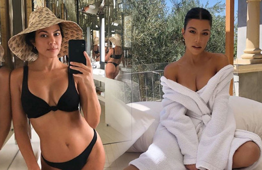 Eski eşinin sevgilisiyle tatile çıkmıştı! Kourtney Kardashian'dan çırılçıplak küvet pozu