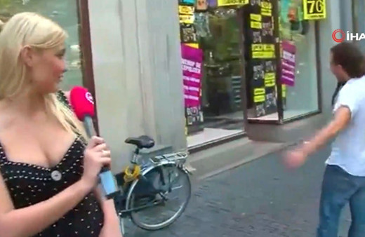 Hollanda saldırganı Türk'ün muhabiri taciz videosu ortaya çıktı