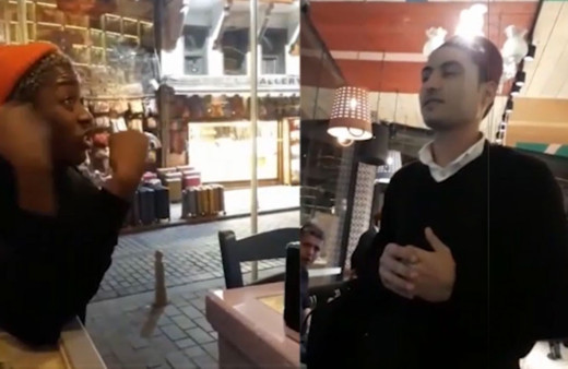 İstanbul Sirkeci'de utandıran anlar Afrikalı turisti kovdular