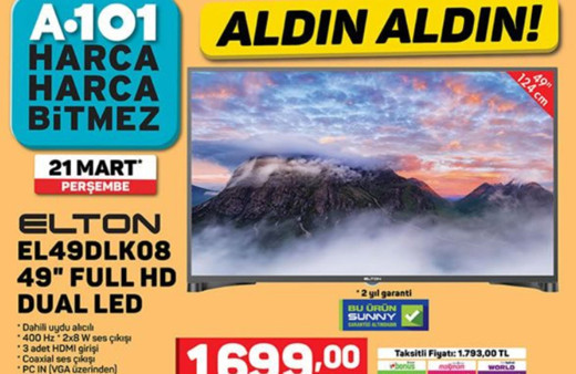 A101'de dev indirim!  21 Mart 2019 aktüel ve indirimli ürünler kataloğu