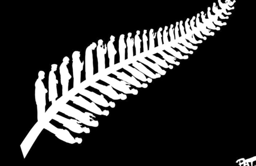 Sanatçıdan manidar 'Yeni Zelanda' çizimi yapraklara dikkatli bakın