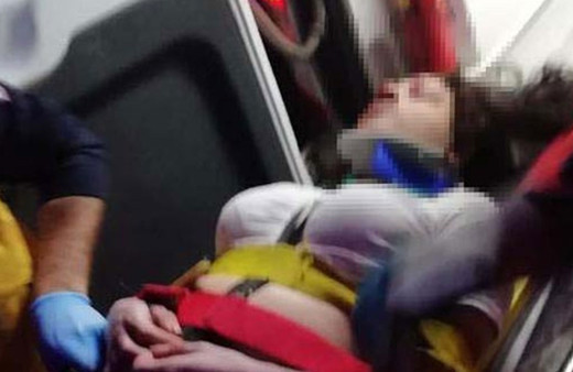 Amasya'da uçurumdan düşen genç kız şoke etti