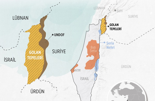 ABD Golan Tepelerini İsrail topraklarına kattı