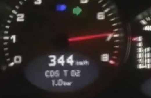 Yavuz Sultan Selim Köprüsü'nden 344 kilometre hızla geçti