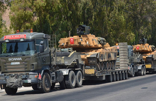 Suriye sınırına askeri sevkiyat