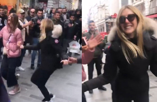 Şeyma Subaşı Taksim'de halay çekti!