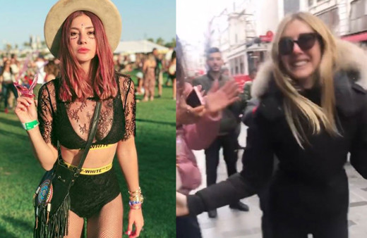 Şeyma Subaşı Taksim'de öyle bir hareket yaptı ki! Olay görüntüler