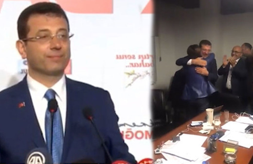 YSK'nın açıklamasından sonra İmamoğlu'nun kamera arkası görüntüsü