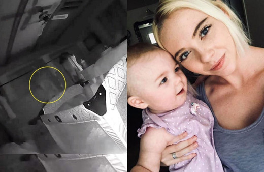 Bebek kamerasında dehşete düşüren hayalet görüntü! Annesi gözlerine inanamadı!