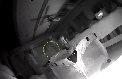 Bebek odasında hayalet görüntüsü şoke etti!