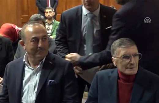 Bakan Çavuşoğlu'ndan Aziz Sancar'a ziyaret