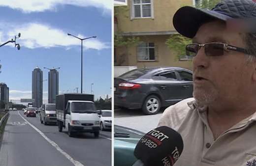 Yol kenarında tuvaletini yapan sürücüye bin 2 TL ceza geldi