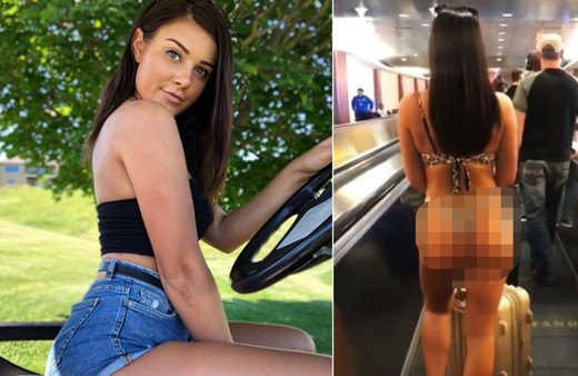 Havalimanında çıplak gezince insanlar ne yapacağını şaşırdı