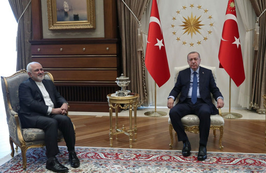 Cumhurbaşkanı Erdoğan İran Dışişleri Bakanı Zarif'i kabul etti