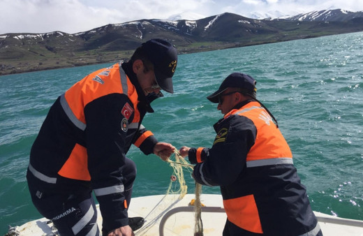 Van'da kaçak avlanılmış inci kefali ele geçirildi