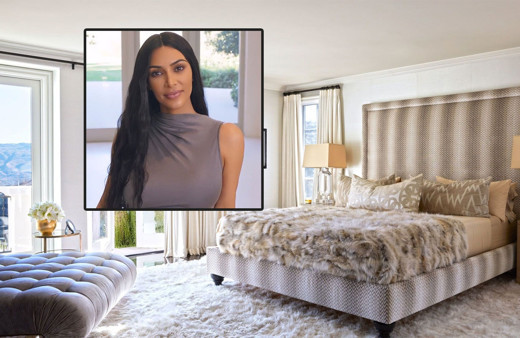 Yatak odasında ilginç düzenek! Kim Kardashian paylaştı