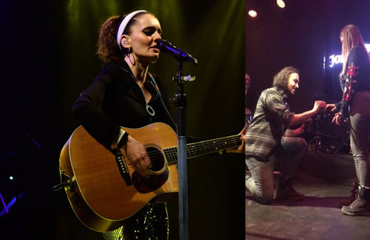 Nil Karaibrahimgil'in Bursa konserinde sürpriz evlenme teklifi