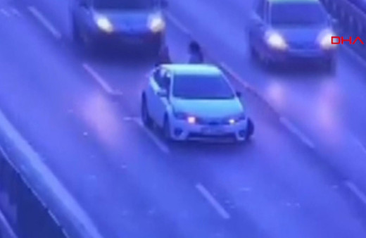 D-100'de meydana gelen feci kazanın görüntüler ortaya çıktı