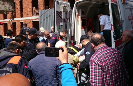 Ümraniye'de merdiven çöktü