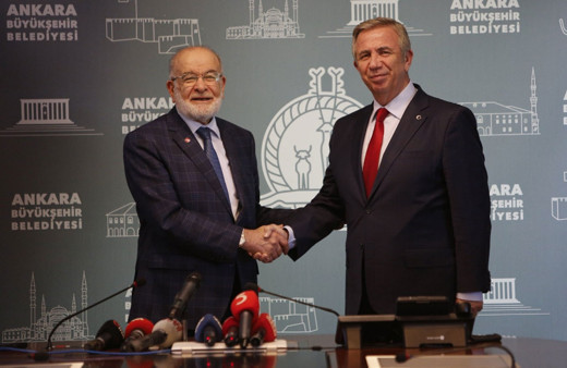 Temel Karamollaoğlu, Mansur Yavaş'ı ziyaret etti