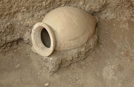 Tarlasını sürerken Roma döneminden kalma 2 bin yıllık pitos buldu