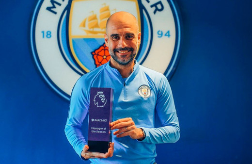 Premier Lig'de "sezonun teknik direktörü" Guardiola