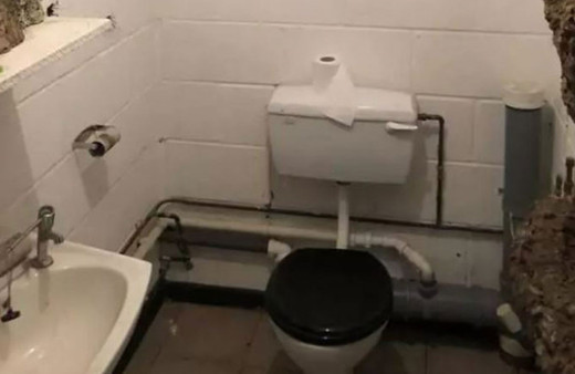 Yok böyle tuvalet! Duvarlarına öyle bir şey yaptı ki