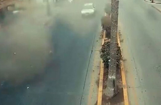 Meksika’da bir otelde meydana gelen patlama anı kamerada