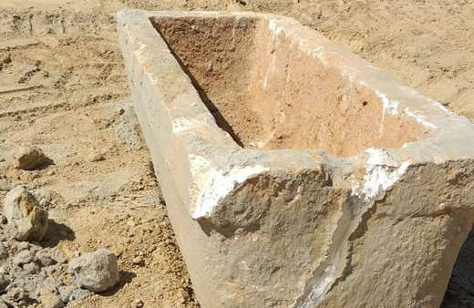 Hızlı tren inşaatında lahit mezar ortaya çıktı