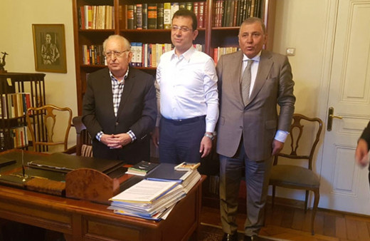 Ekrem İmamoğlu’ndan Hüsamettin Cindoruk’u sürpriz ziyaret