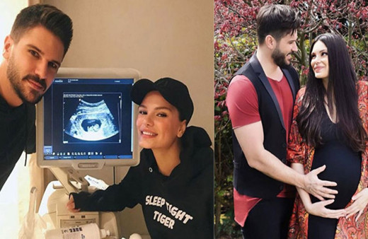 Almeda Abazi ve Tolgahan Sayışman bebeklerinin ilk fotoğrafı