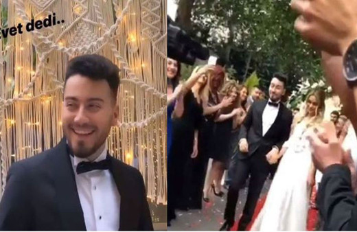 Enes Batur ve Tulu Bacı evlendi! İşte düğünden o kareler