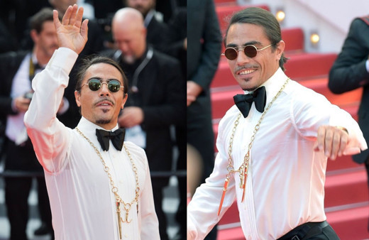 Kolye ve ayakkabısı olaydı Nusret'in Cannes Film Festivali'ndeki haline bakın