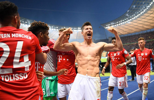 Lewandowski'nin gol sevinci sosyal medyayı salladı