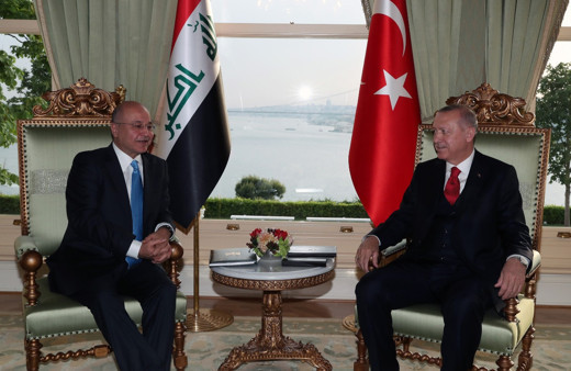 Erdoğan Irak Cumhurbaşkanı Berham Salıh'i ile görüştü