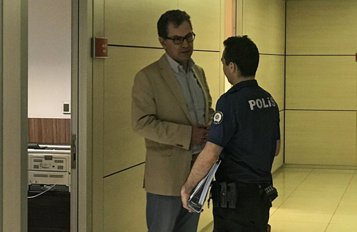 Kadri Gürsel'in adliyedeki görüntüleri