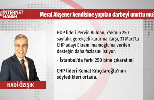 Ysk kararına darbe diyen Meral Akşener 28 şubat'ı unutmuş gibi!