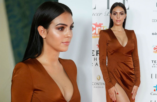 Ronaldo'nun sevgilisi Georgina Rodriguez'den cesur yırtmaç