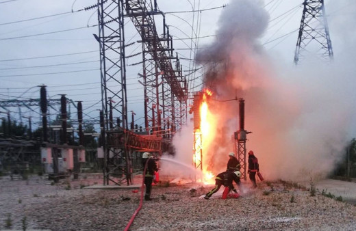 Bursa'da trafo merkezinde yangın