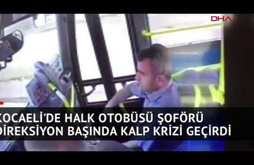 Şoför kalp krizi geçirdi, kahraman bekçi faciayı önledi