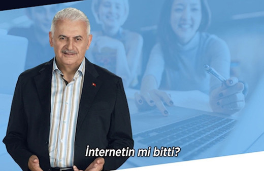 Binali Yıldırım 10gbinternet reklam